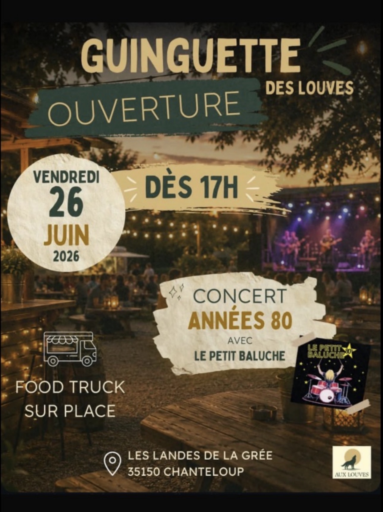 Ouverture de la guinguette des louves